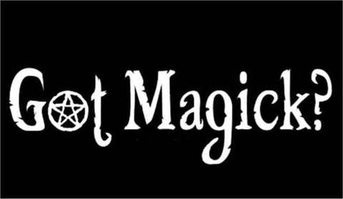 Got Magick? Decal - Silver