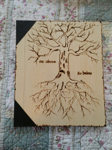 Tree of Life 12 x 11 inch  Book of Shadows