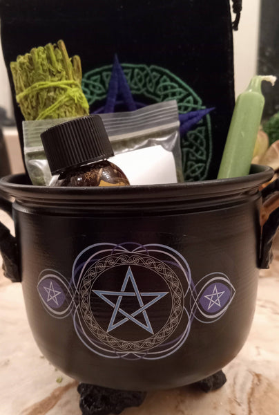 Pentagram Cauldron gift set