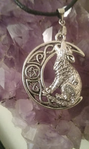 Howling Wolf Pentacle Necklace